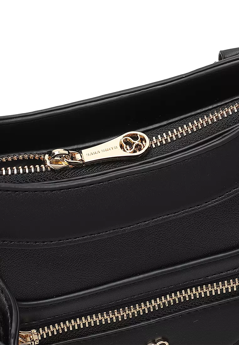 Women's Top Handle Bag / Sling Bag / Crossbody Bag (Tas Selempang / Tas Tangan) - Hitam