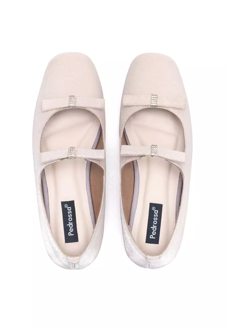 Chloe Balerina Flat Shoes in Beige