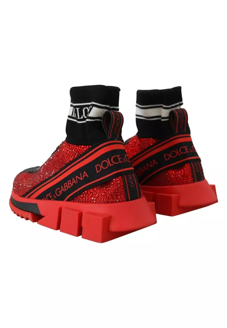 Red hot sale sneaker socks