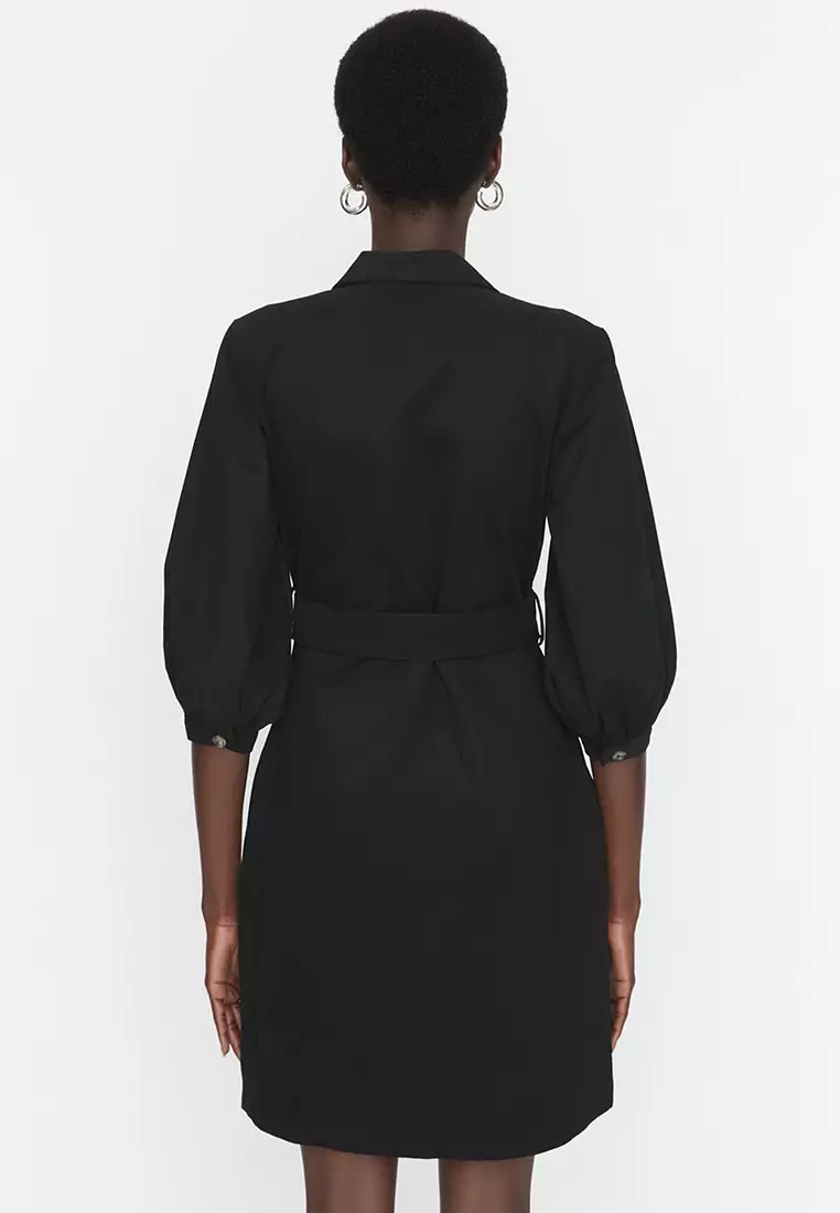 Shirt Dress With A Belt