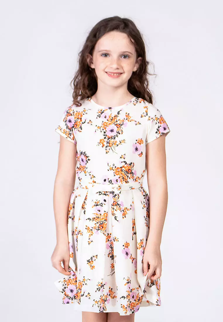 Paperdolls Treehouse Kids Paisley Floral Dress for Girls