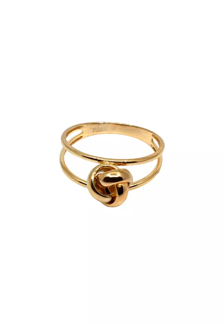 18K Yellow Gold Lady Ring