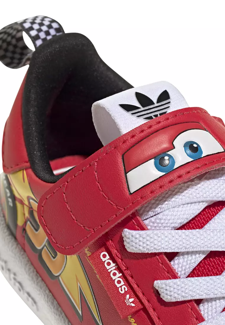Lifestyle Pixar Cars Adifom Superstar 360 Shoes Kids Unisex Red JR3754