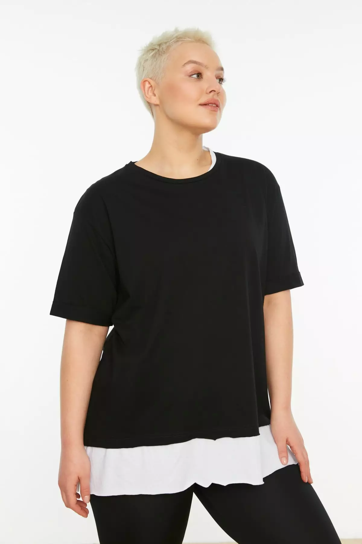 Plus size shop jersey t shirt