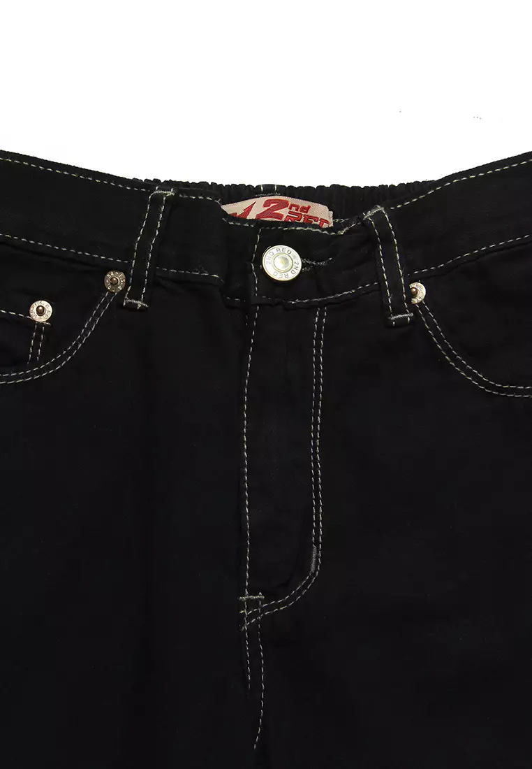 Celana Panjang Anak Perempuan Jeans Jogger Black - CHEERS