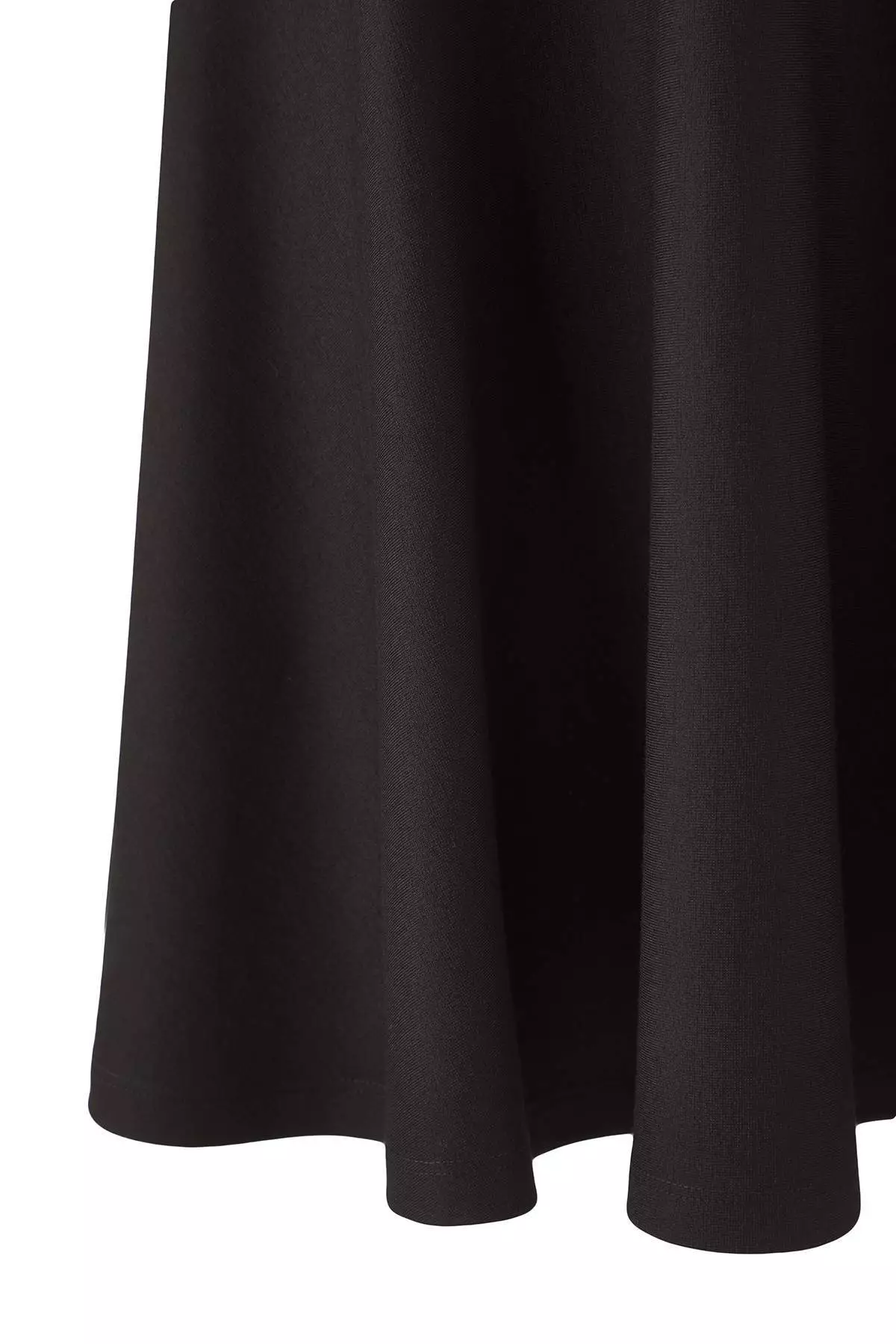 Black Square Neck Skater Mini Knitted Plus Size Dress