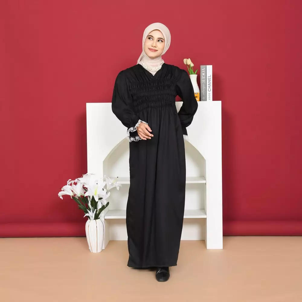 Eliana Rubber Dress - Black M19932 R77S1