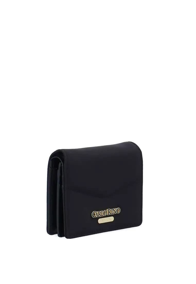 Cuddly Nylon Short Wallet - Black