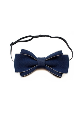 Kings Collection blue Simple Apricot Edge Blue Bow Ties (UPKCBT2031) 9C1BAACFF78F1FGS_1