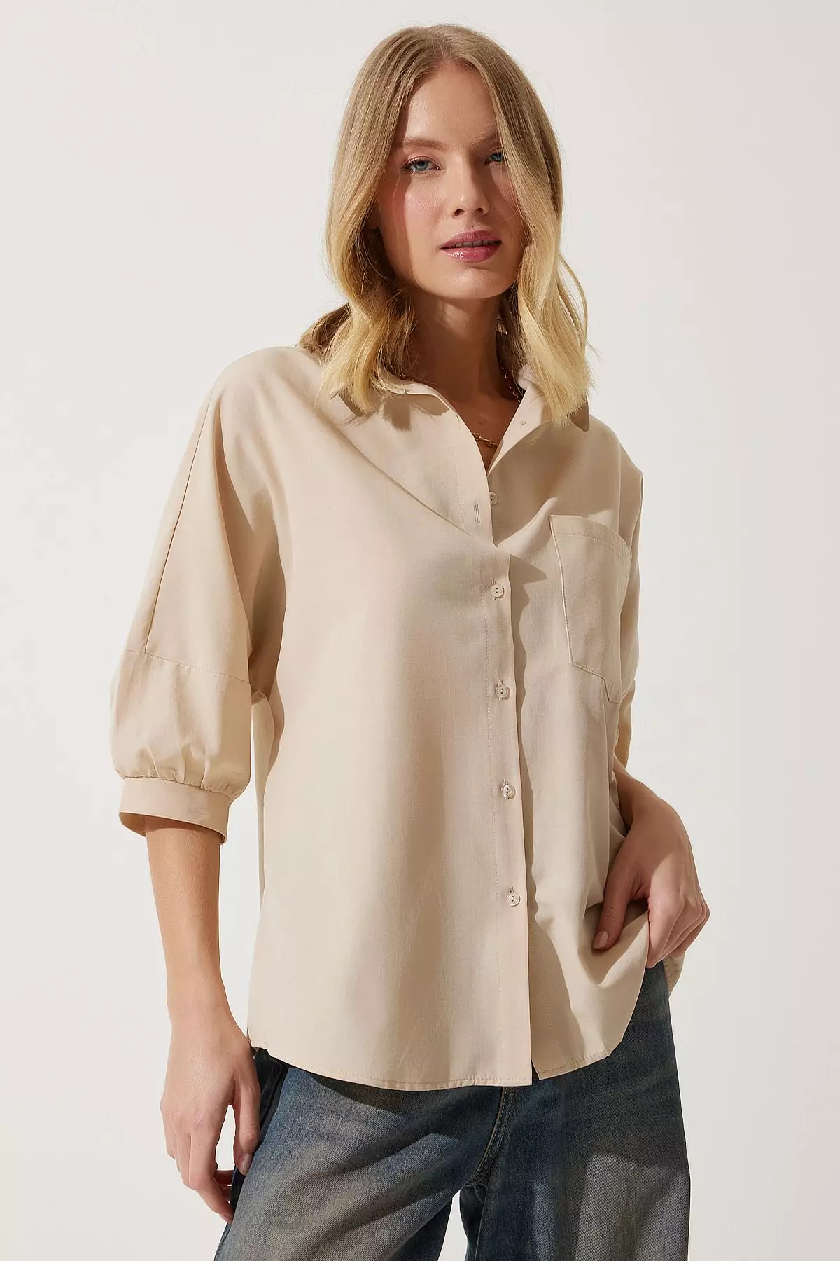 Pleated Back Shirt