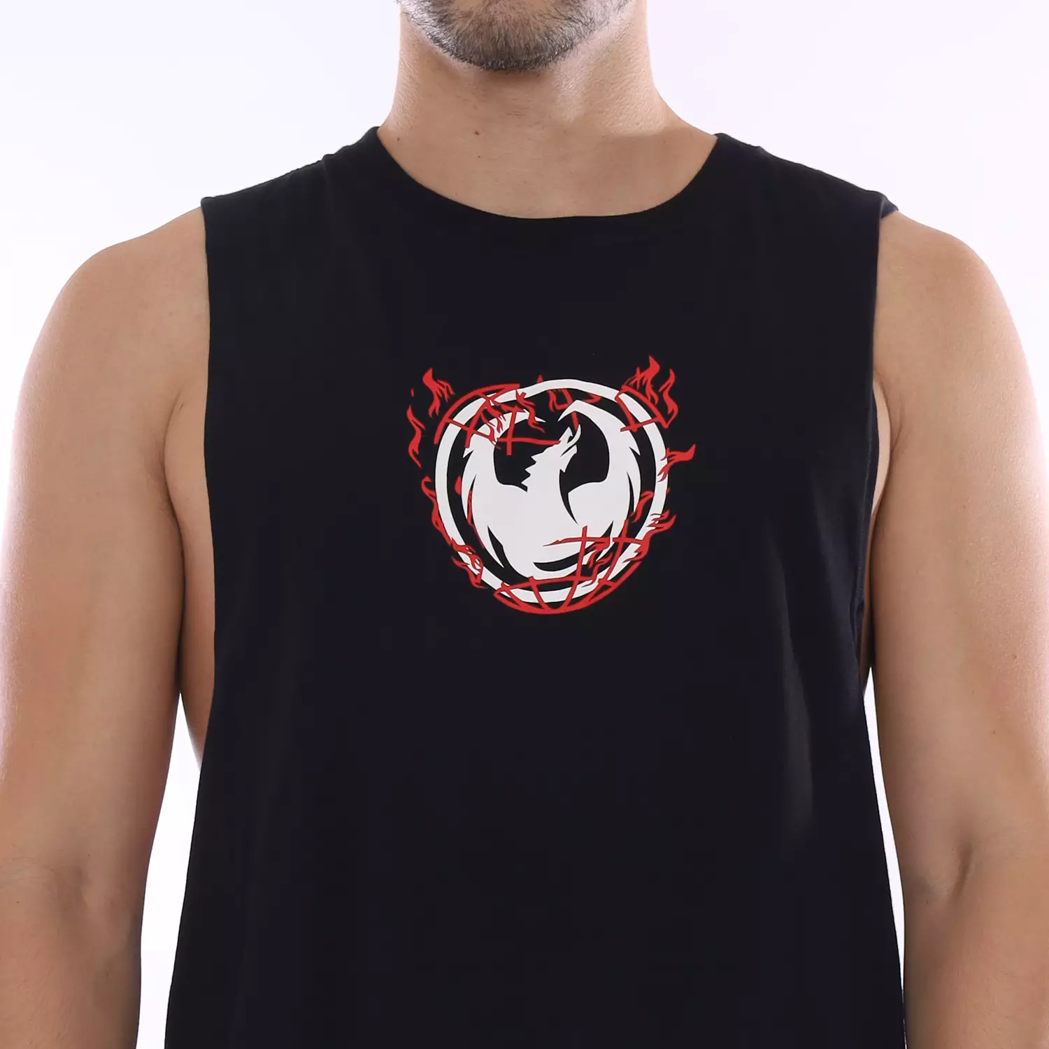 Dragon Kaos Singlet Pria Forsaken Planet Surf