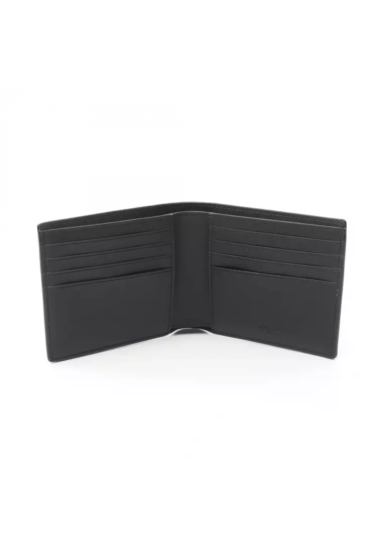 Coach Pre-Loved Coach Bi-fold wallet PVC black Dark gray 3 piece set ...
