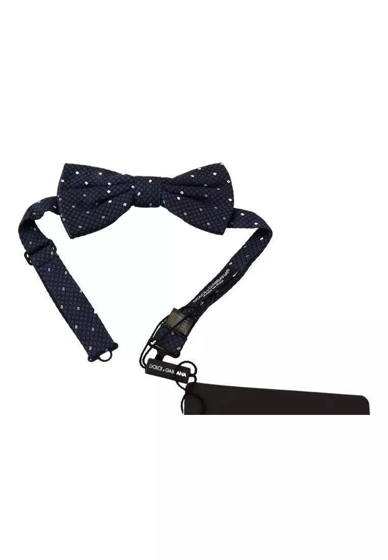 Dolce & Gabbana Patterned Adjustable Neck Papillon Bow Tie