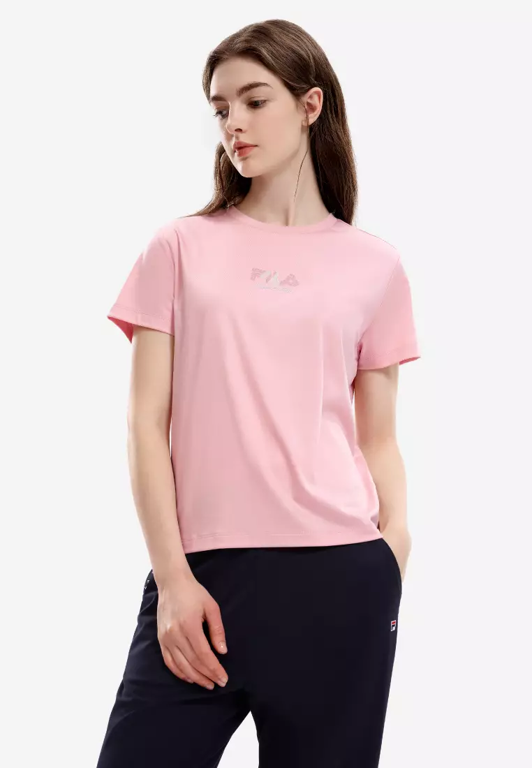 Fila t outlet shirt womens pink
