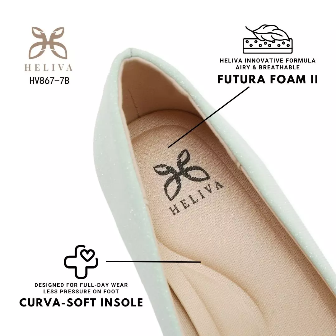 Heliva Lumina Subtle Sparkle Matte Heels 5.5cm HV867-7B