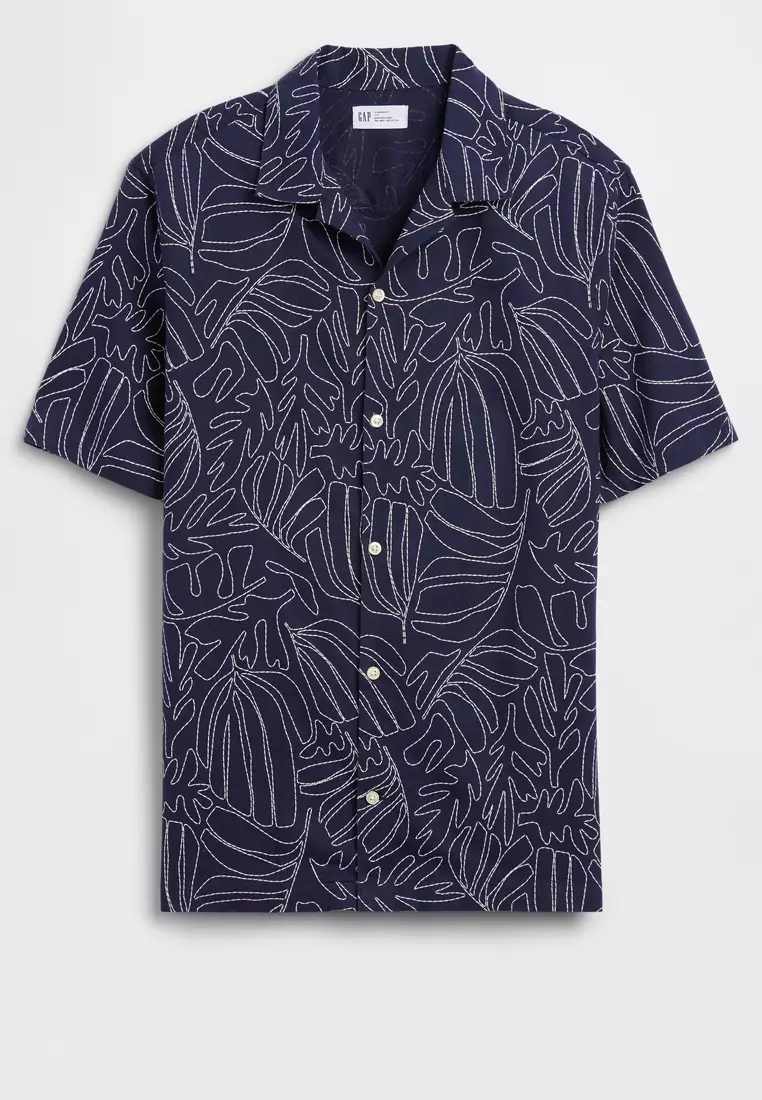 Standard Fit Linen-Blend Vacay Shirt