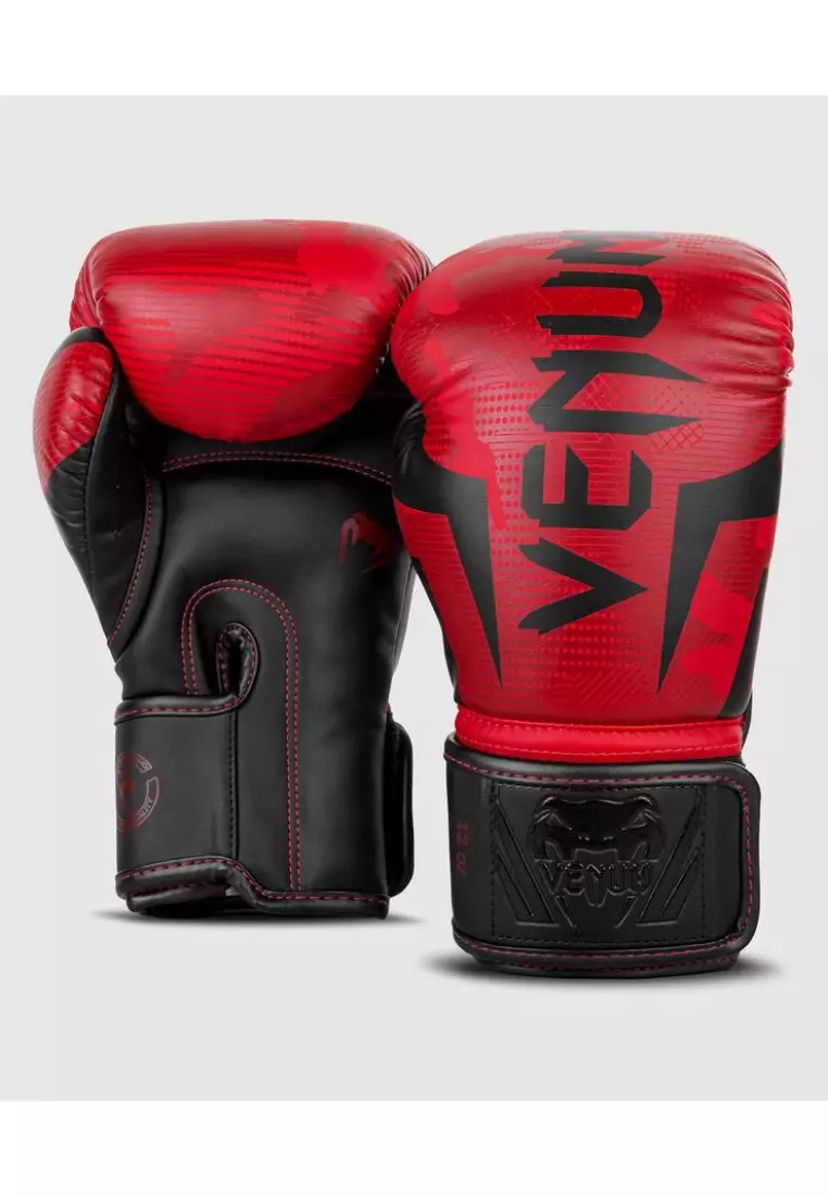 Venum Elite Boxing Gloves Red Camo