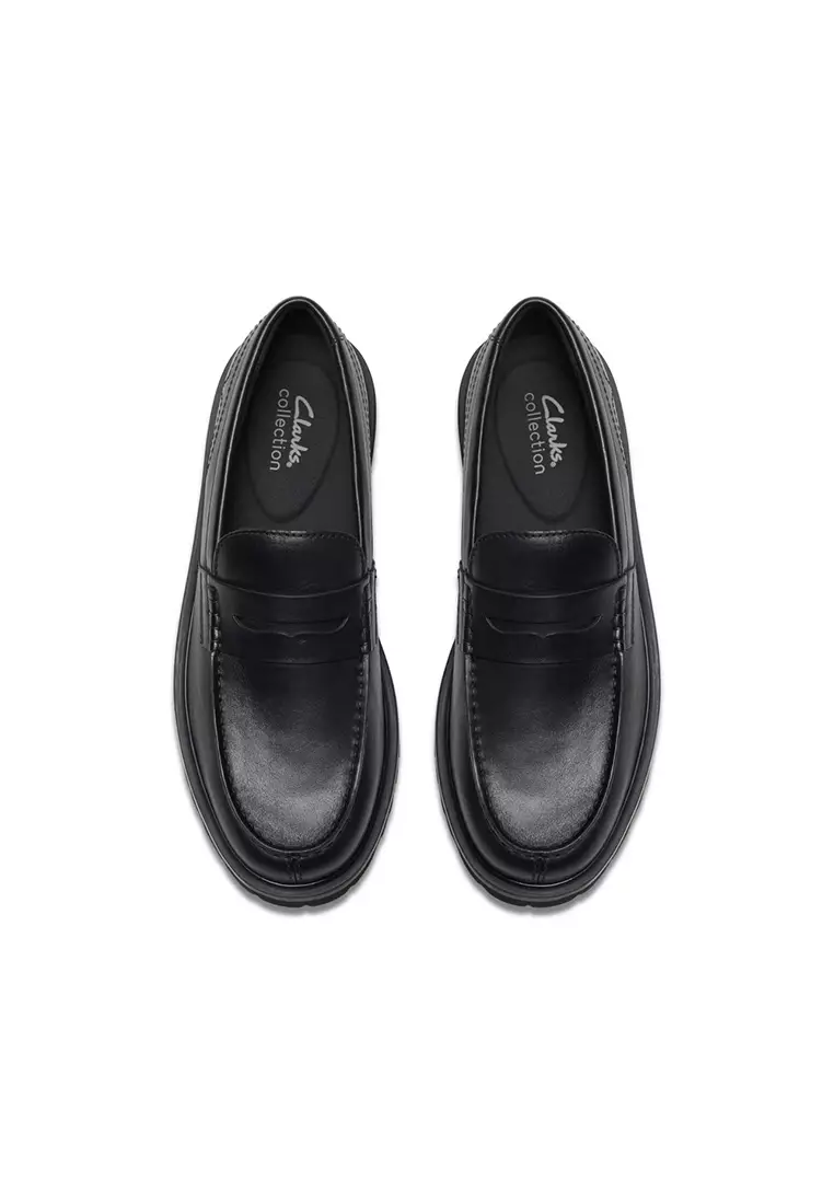 Mens Berwick Lo Loafers - Black Leather
