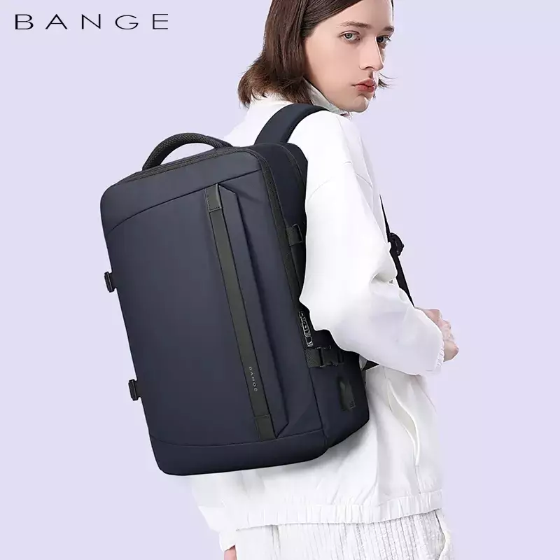Bange BG2892 Tas Ransel pria Laptop Kerja Backpack 15.6 Inch - Navy
