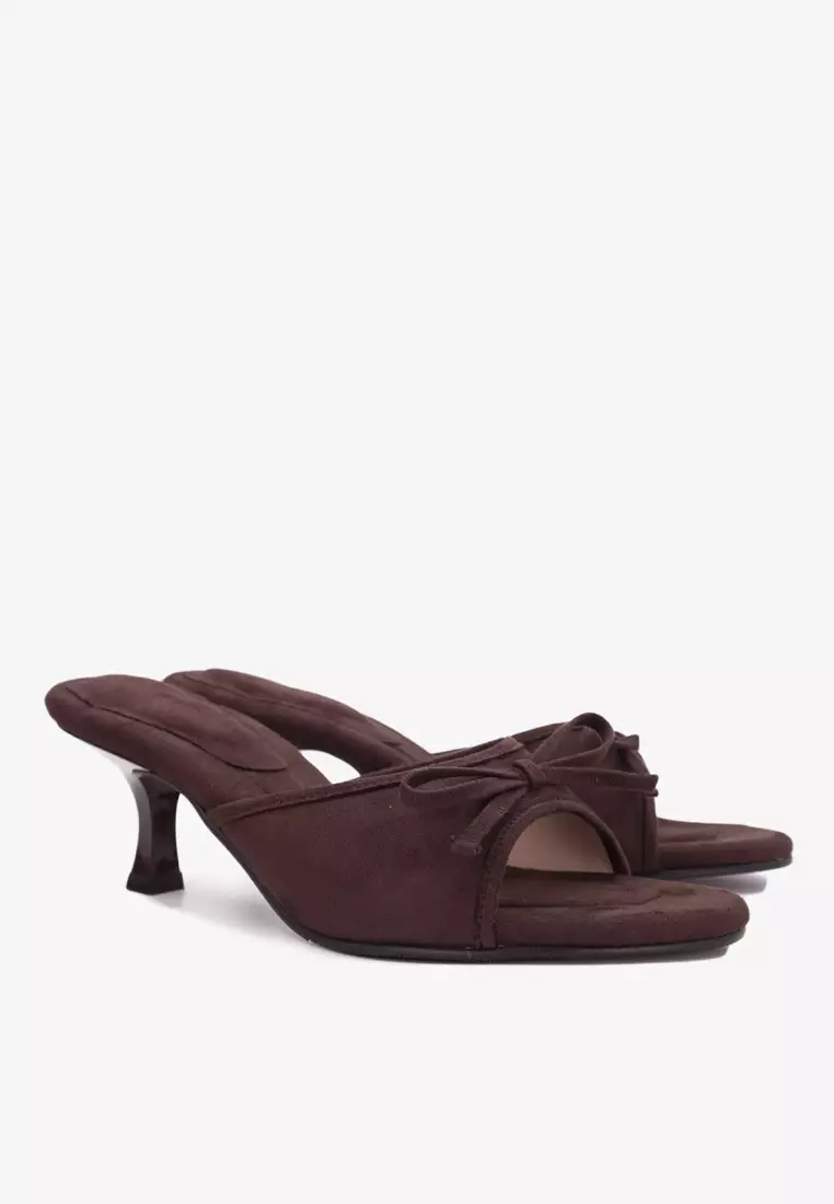 Dr Cardin Women Lush Eve 2-inch Heels | Satin | Suede L-RNZ-9339
