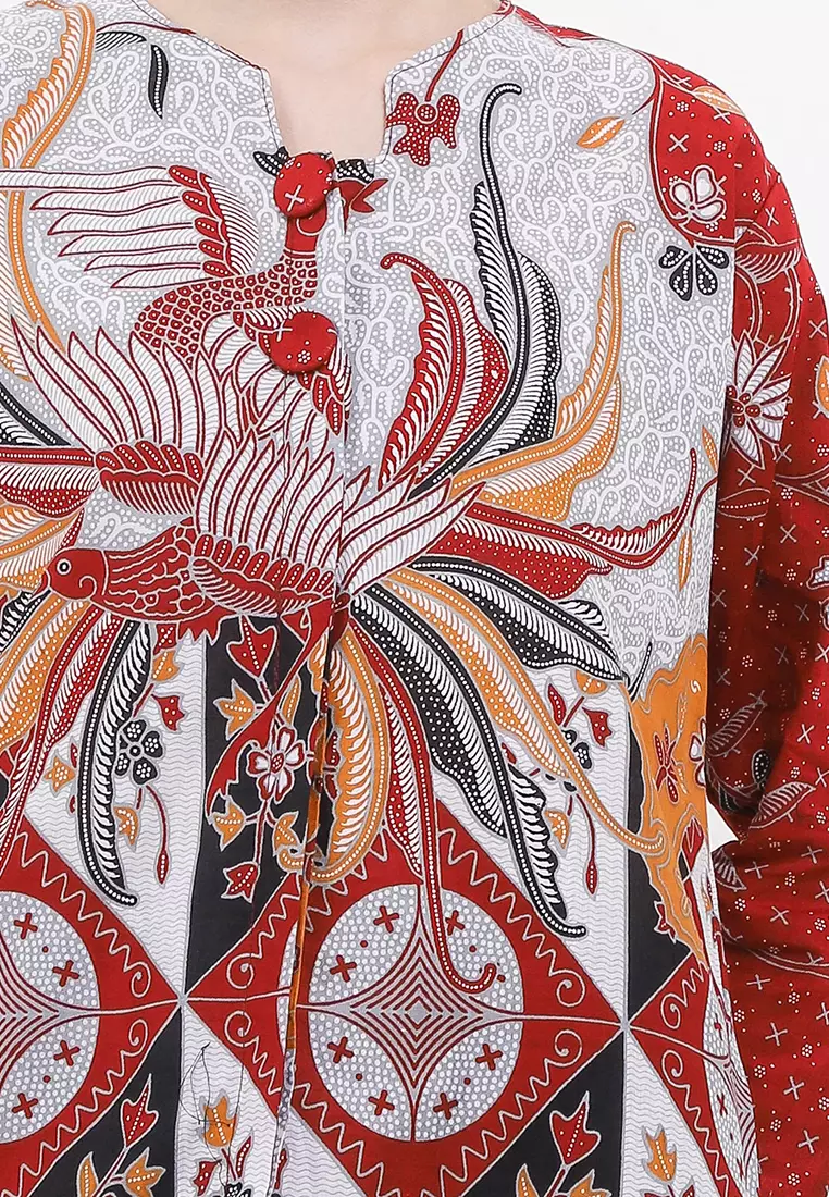 Phineas Blouse Batik Premium Wanita Casual Modern