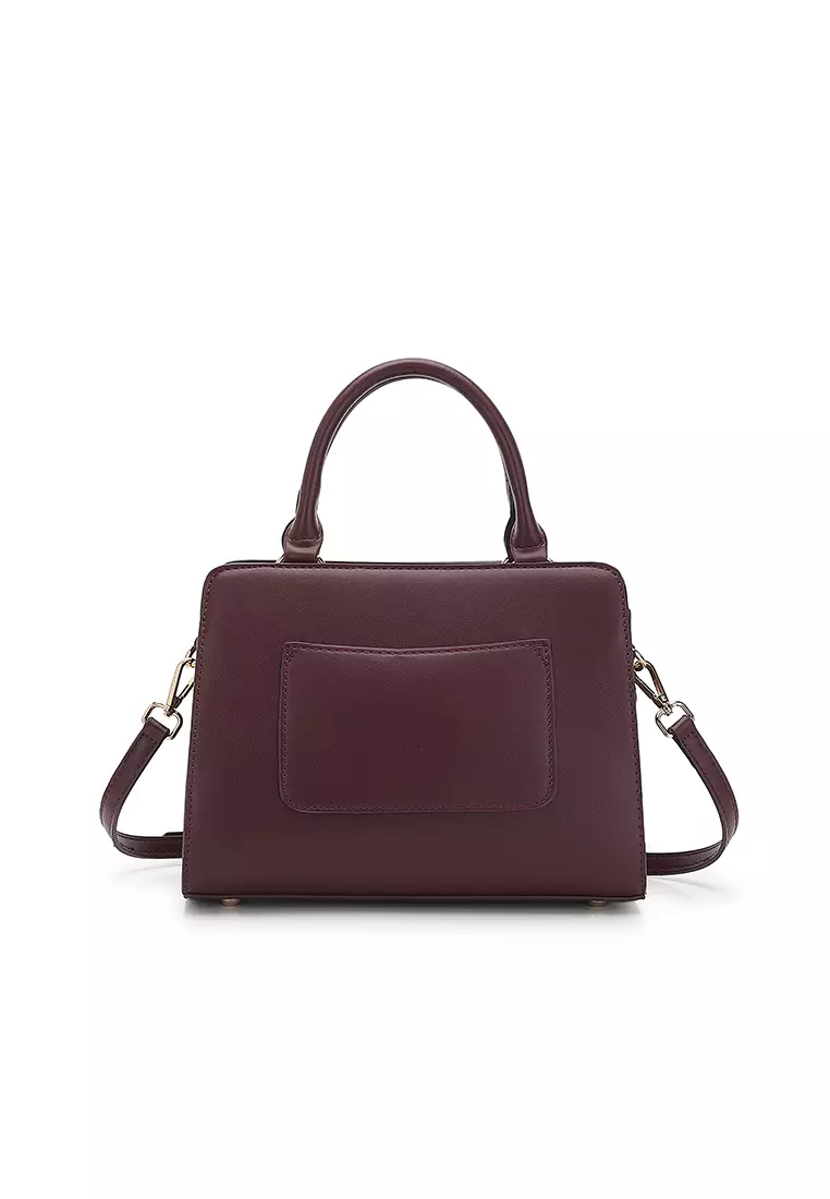 Women's Top Handle Bag / Sling Bag / Crossbody Bag / Shoulder Bag - Maroon