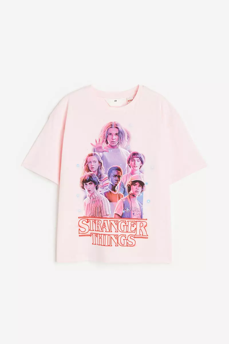 stranger things t shirt h&m