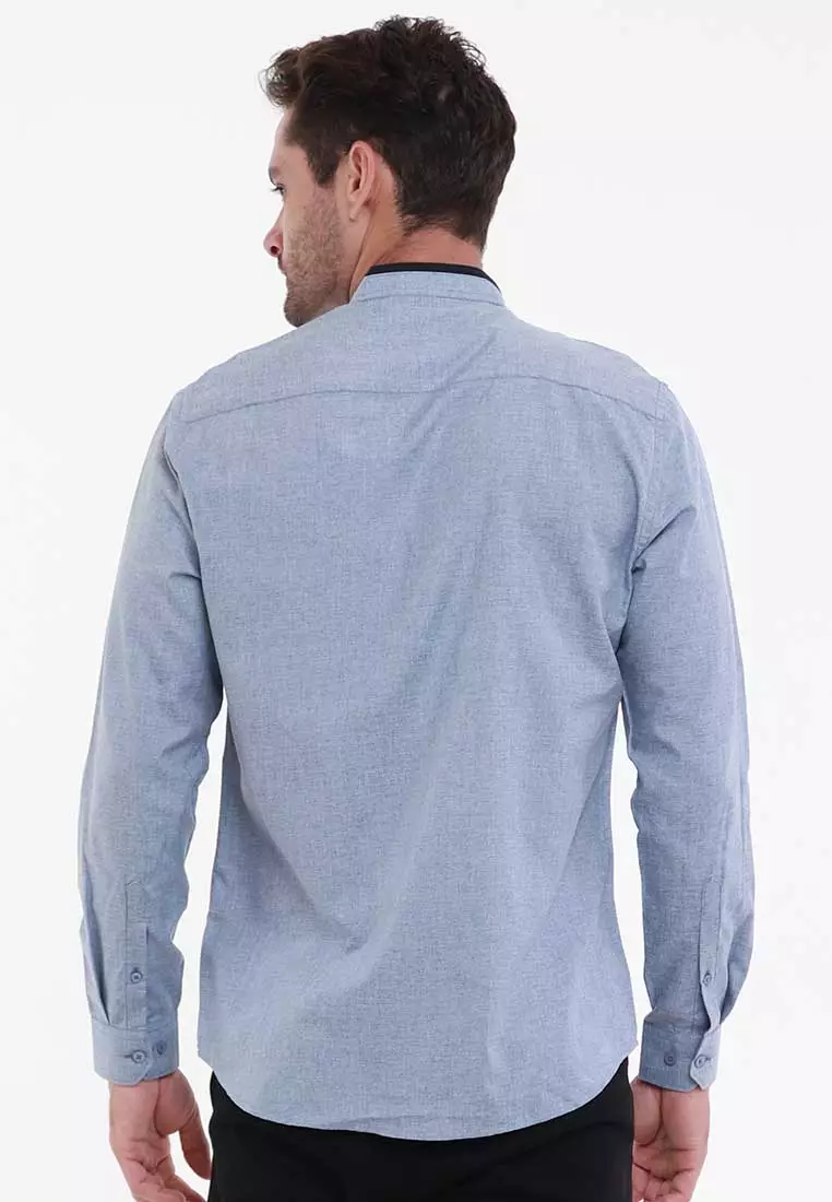 MAGINOT DAWUD BLUE Koko Slim Fit Lengan Panjang