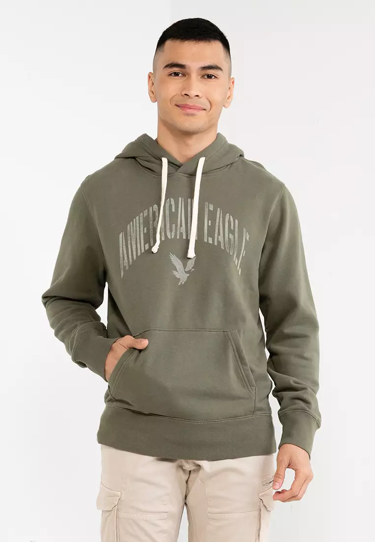 American Eagle Graphic Zip Up Hoodie Jual American Eagle Super