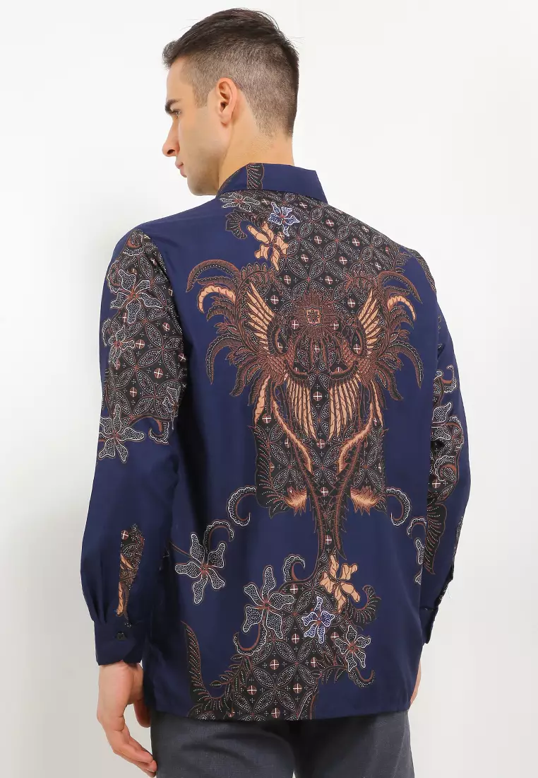 Kawiswara Kemeja Batik Exclusive Premium Pria Casual Modern Lengan Panjang