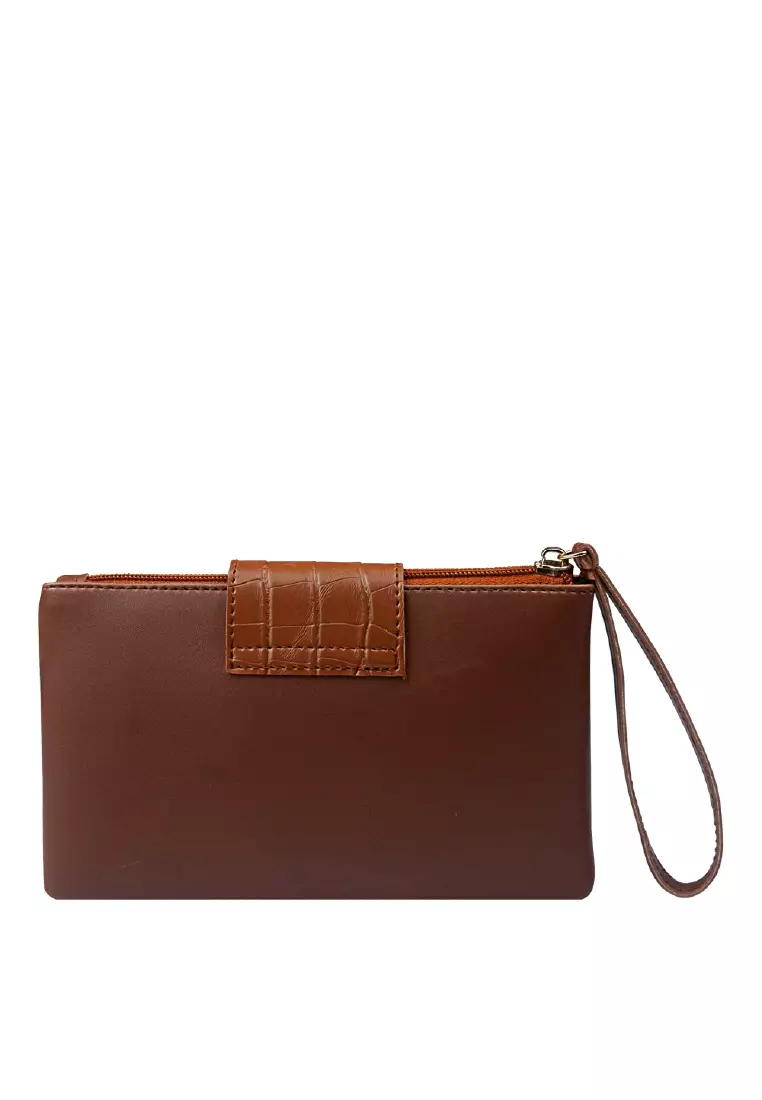 MYNT by MAYONETTE Tyra Pouch Dompet Wanita Tempat HP dan Uang Model Terbaru 2020 - Brown
