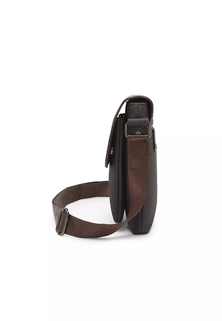 Men's Sling Bag / Crossbody Bag (Tas Selempang Pria) - Cokelat