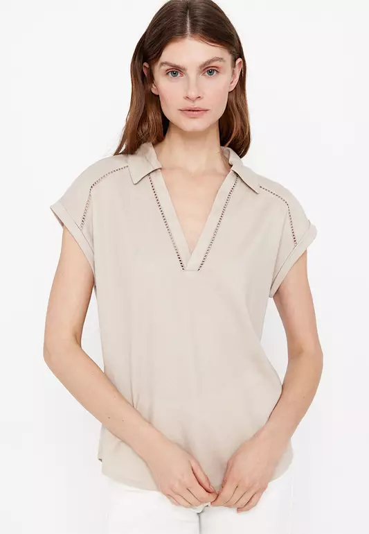 Hemstitch Polo