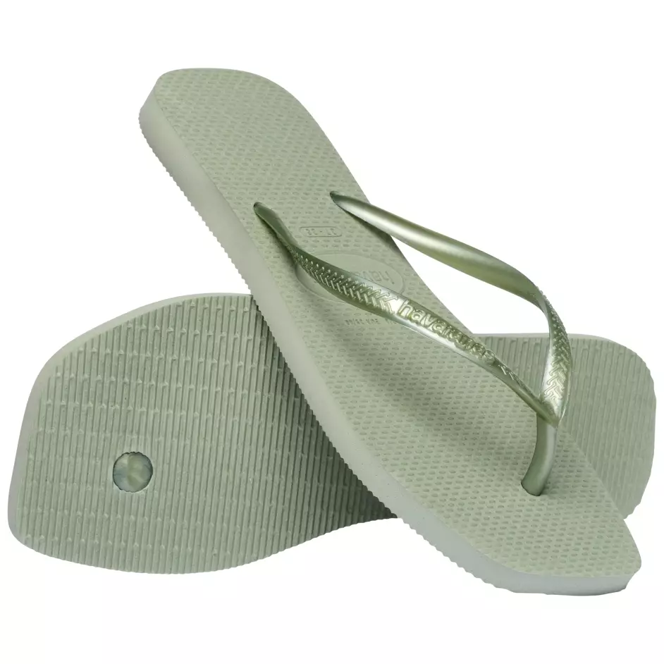 Havaianas 1156 Slim Square - Smoke Green - Sandal Wanita