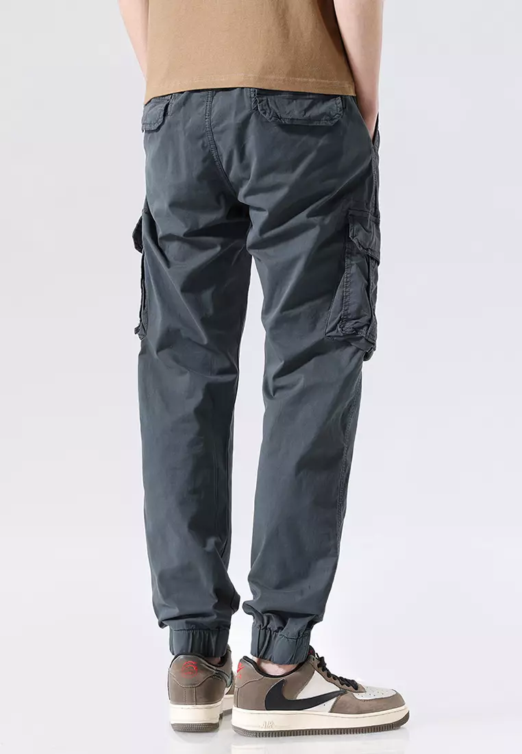 機能風口袋工裝長褲 GJL695