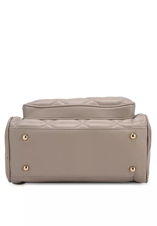 Quilted Backpack With Front Pocket