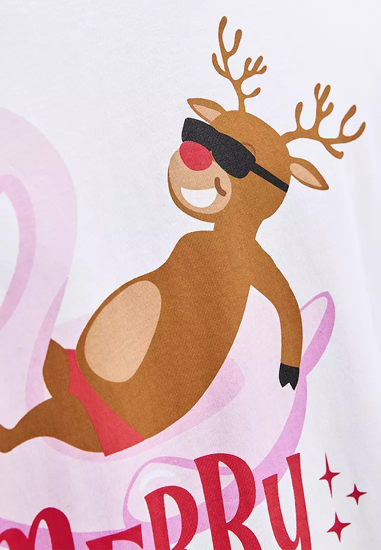 Christmas Short Sleeves Crew Neck Tee