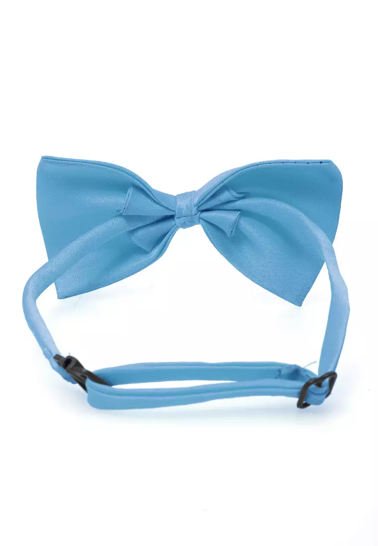 Rosarie Aksesoris Fashion Anak Pria Dasi Kupu-Kupu Tali Kecil Kid Bowties Material Polyester ORIGINAL - Sky Blue