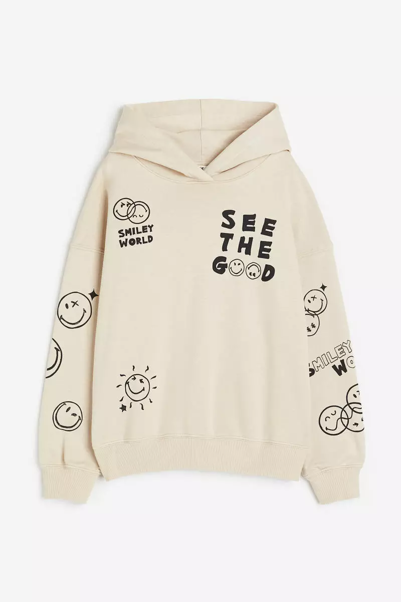 Oversized printed hoodie