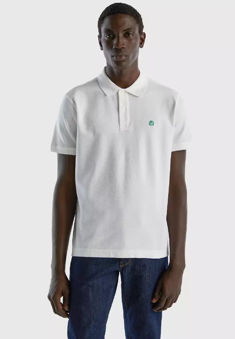 Benetton muscle fit sales polo