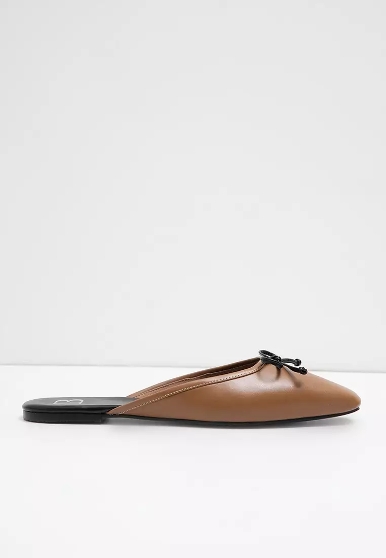 Sofia Celista Bow Mules Brown