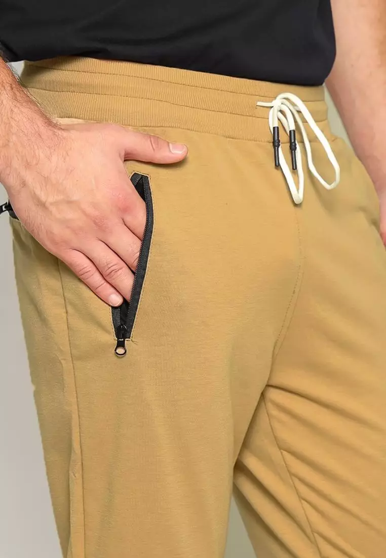 FITWEAR - JOGGER MATEO BACK ZIP POCKET - CREAM