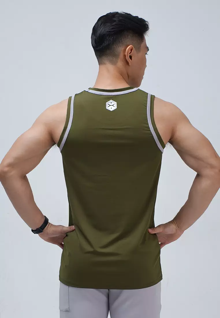 Tanktop Muscle Fit Essential series Army Green
