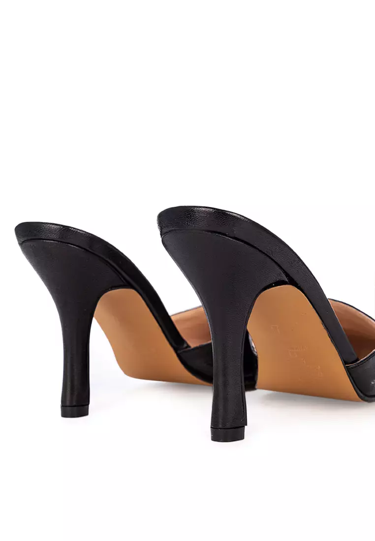 Buy CARMELLETES Pointed Toe Leather Mule Heels 2025 Online