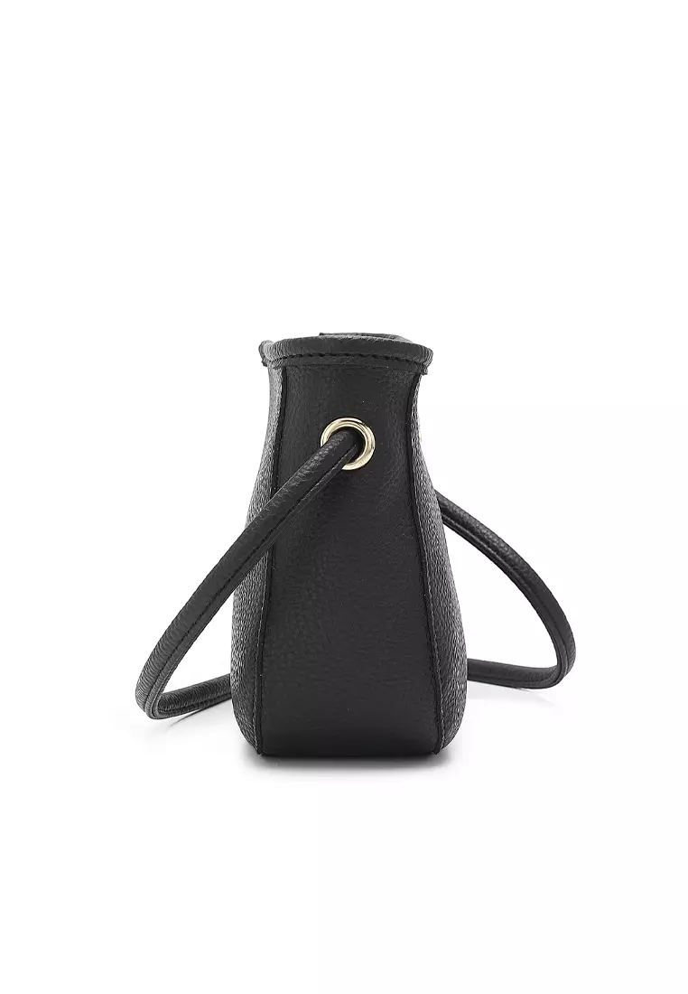 2-In-1 Sling Bag & Zipper Pouch - Black