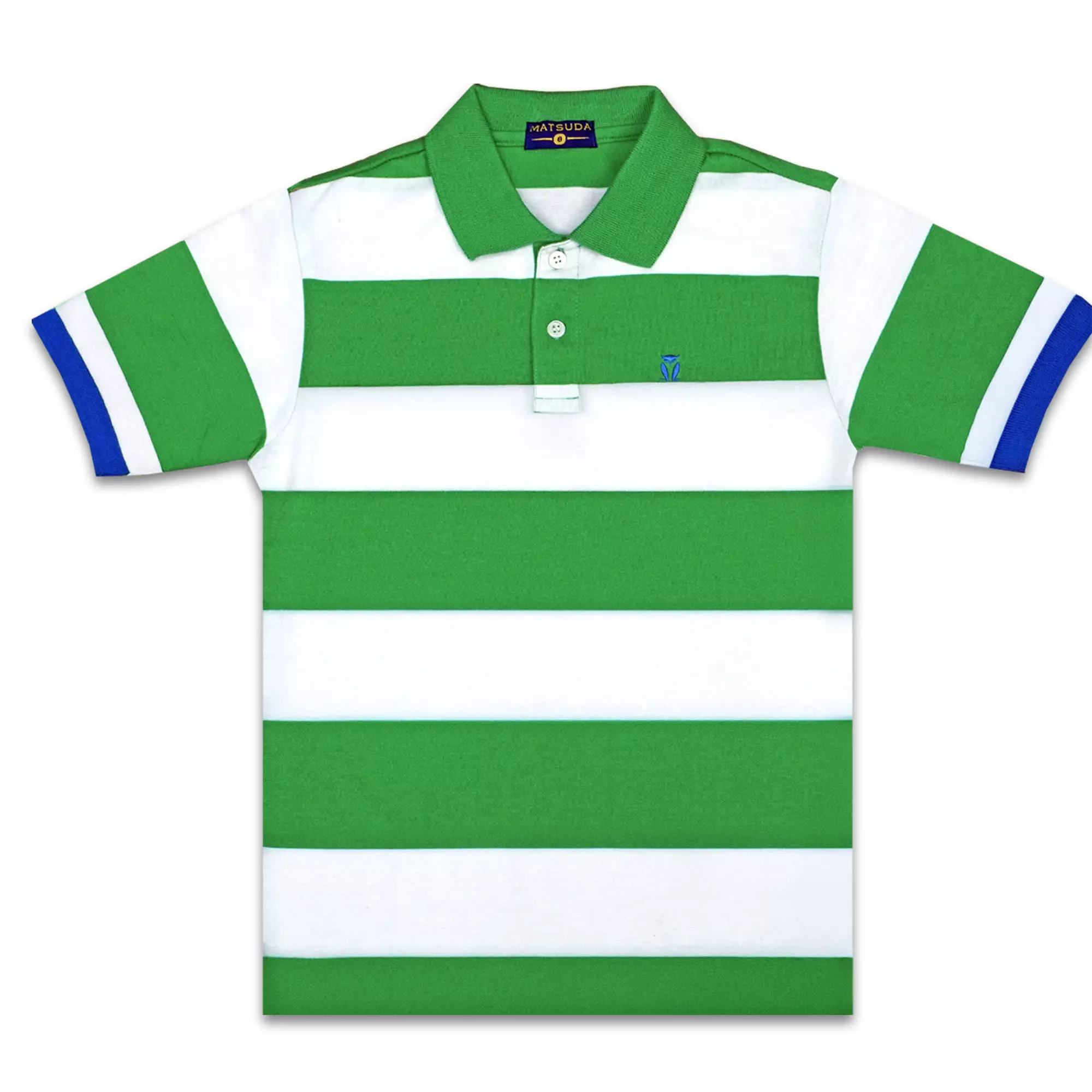 Matsuda baju kaos polo anak laki laki katun umur 2-12 Tamagotchi Green