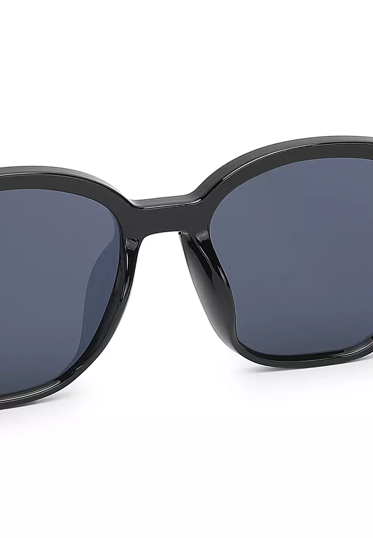 Unisex Fashion Sunglasses (Kacamata Hitam) - Hitam / Abu-Abu