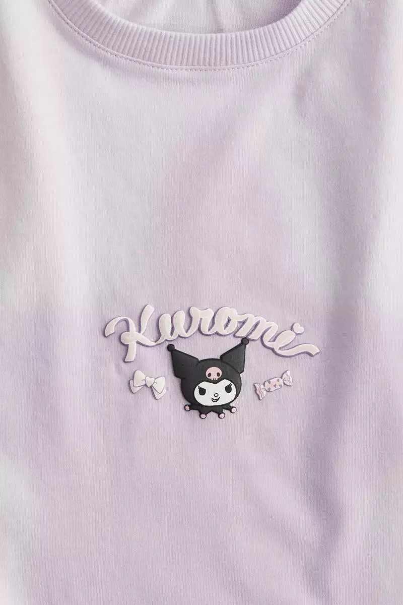 Printed cotton T-shirt