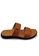 POLO HILL brown POLO HILL Men Two Strap Slide Sandals 4877CSH8315969GS_2