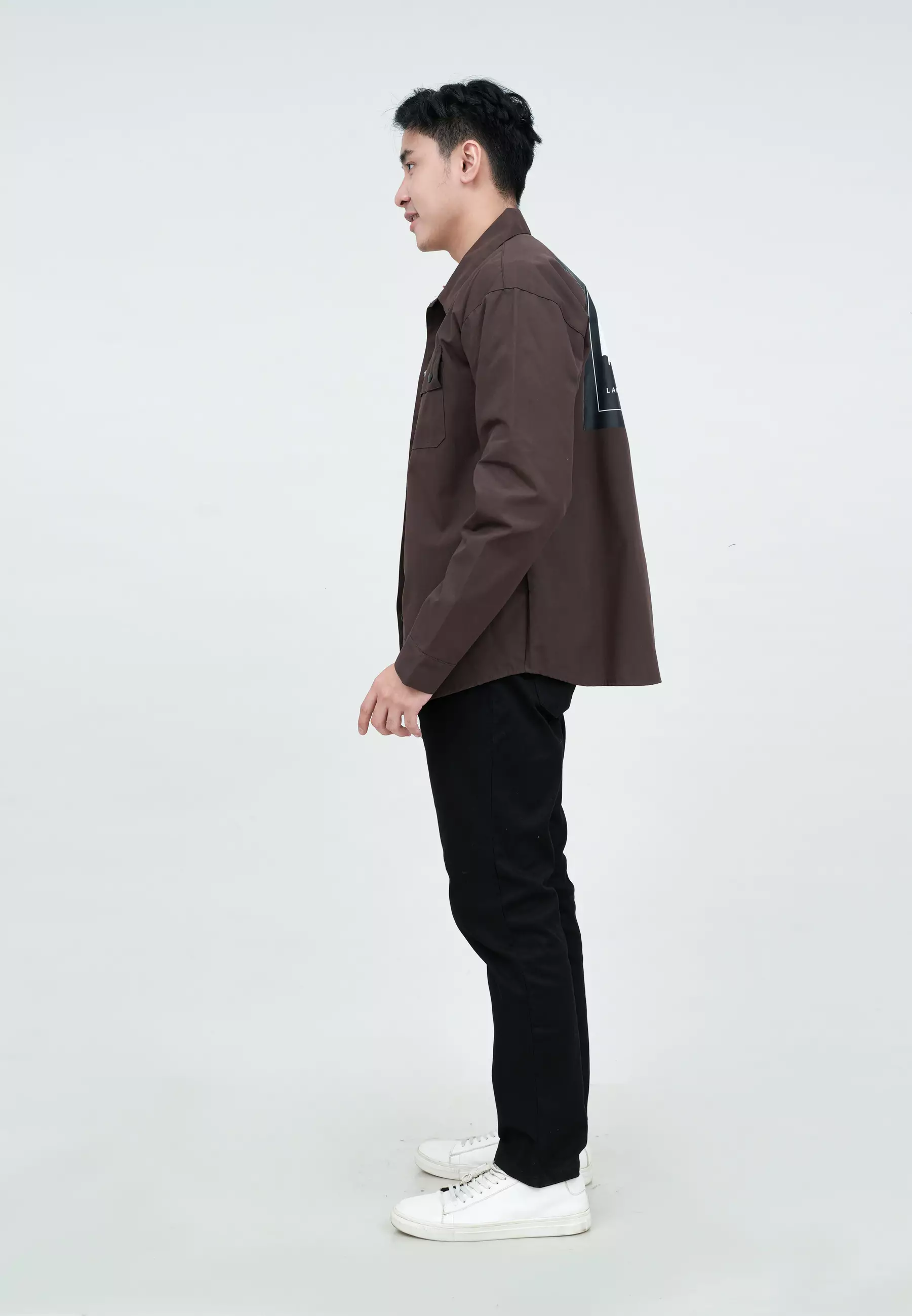 Houseofcuff Jaket Parka Coklat Unisex Motif Tokyo